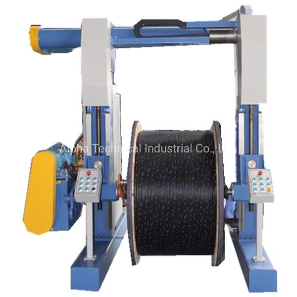 Hydraulic Cantilever Cable Winder with Traverse, Take up and Pay off Machine for Cable Steel Drum Winding