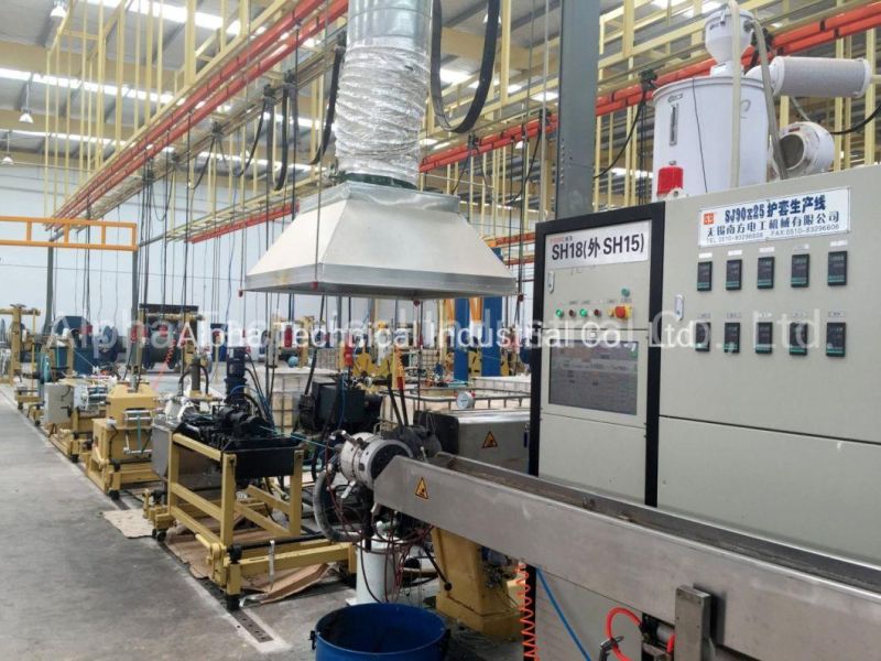 Sj90 120 Cable Extrusion Line for PVC PE PP Sheathing Wire