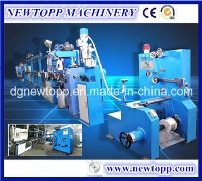Xj-50+35 PLC Automatic Chemical Foaming Cable Extrusion Line