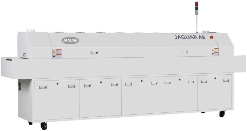 Jaguar Manufactures 8 Zone Lead-Free Reflow Oven for Small or Medium Volume Production