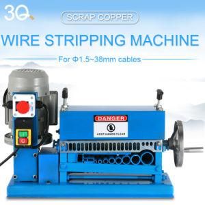 3q Factory Price 15m/Min Scrap Copper Cable Wire Stripping Machine Recycling Machine Cable Peeling Machine 1-38mm