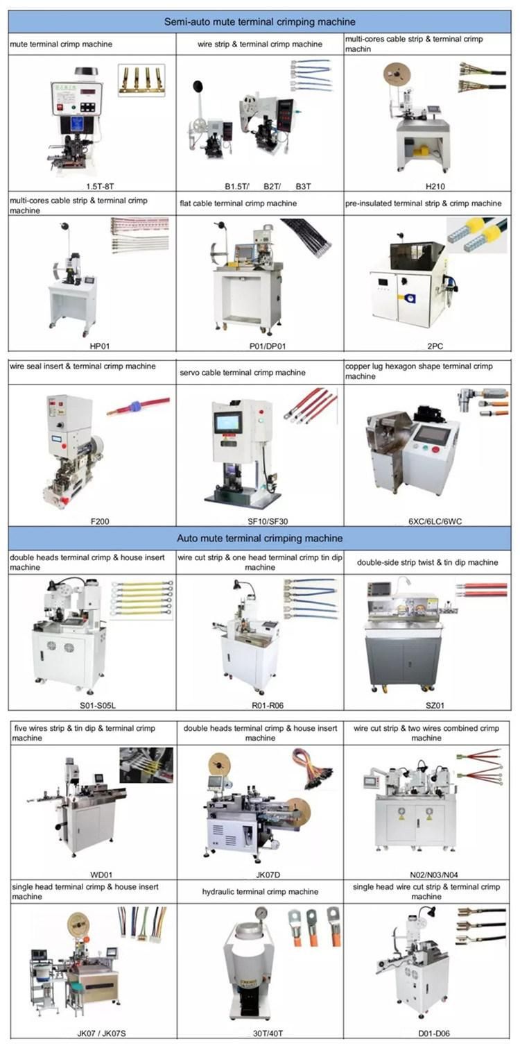 Sf201 Full Servo Motor Double Head Crimping Wire Cable Cutting Stripping and Terminal Crimping Machine for Automotive Industry