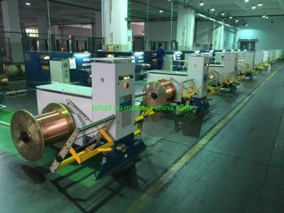 Tinned Wire Copper CCA Ccl Electrical Cable Wire Twisting Double Buncher 630p PLC Pitch Winding Drawing Stranding Machine China Fuchuan