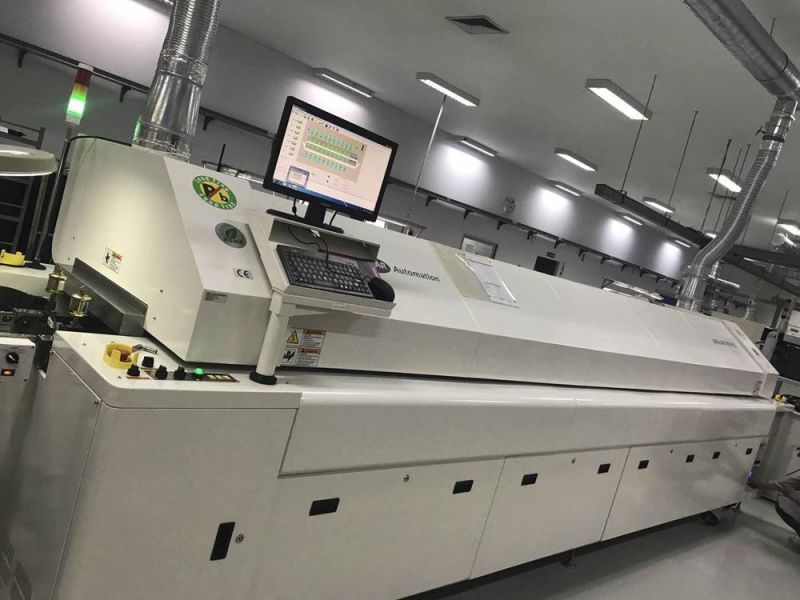 SMT PCB Assembly Line 10 Heating Zones Reflow Oven for PCB Factory Production Line