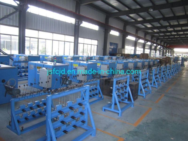 Aluminum Copper Wire Tinned Drawing Twisting Stranding Bunching Buncher Twisting Winding Machine
