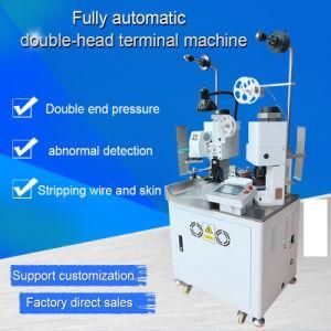 3q Double Head Cable Crimping Machine Fully Automatic Electronic Wire Cutting Stripping Terminal Crimping Machine