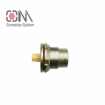 Qm F Series Mhn Protruding Socket Metal M12 Push-Pull Connector