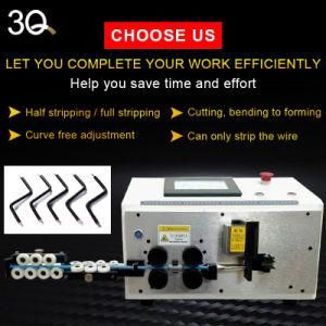 3q Electric Cabinet 6-25mm2 BV Cable Automatic Cutting Stripping and Wire Bending Machine