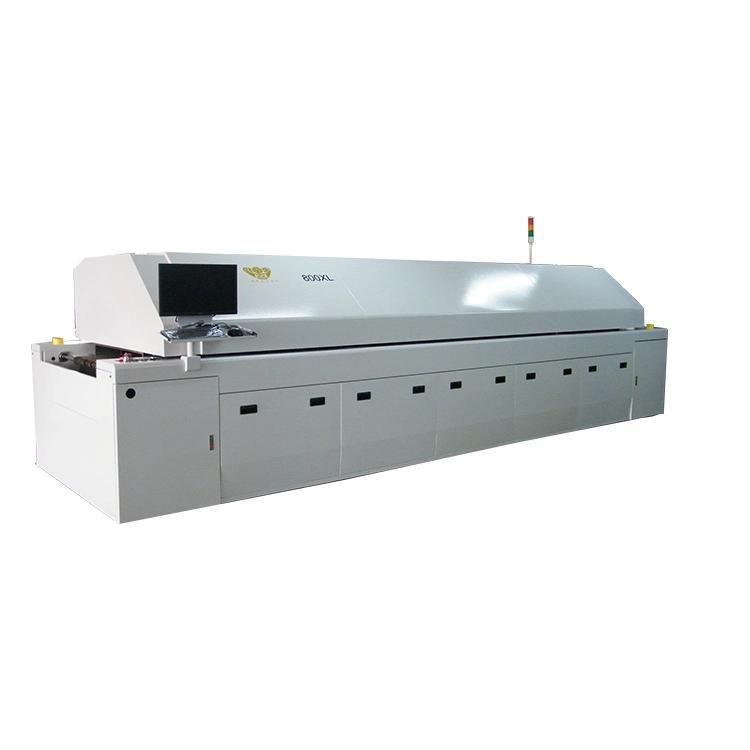 800XL Full Hot Air Circulation Lead-Free Reflow Soldering Used for PCB Assembly in SMT Workshop/Welding Machine