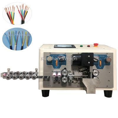 cable outer skin automatic cutting stripping machine multicore wire cutting and stripping machine data cable making machine