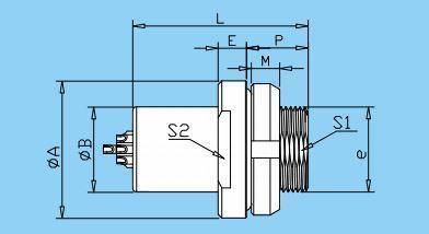 Qm F Series Men Socket Glue Dispenser Push Pull RJ45 M12 Connector Banana Plug Socket Terminal Connector