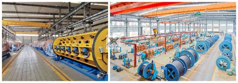 500 1+6+12+18 Copper /Aluminum Conductor Cable Making Machine Rigid Frame Type Cable Stranding