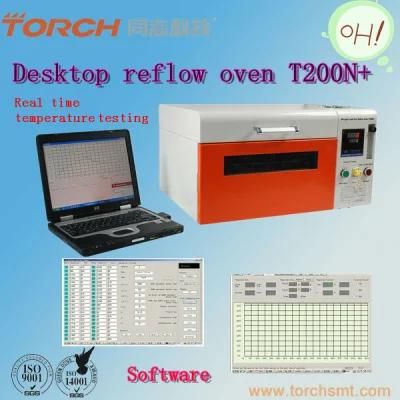 Torch Small Desktop Nitrogen SMT Reflow Oven T200n+ with Real-Time Online Temperature Measurement Function
