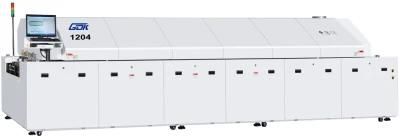 Gdk High Quality 12 Temperature Zones Air Reflow Soldering Machine High-End Single Rail Reflow Oven Gdk-1204