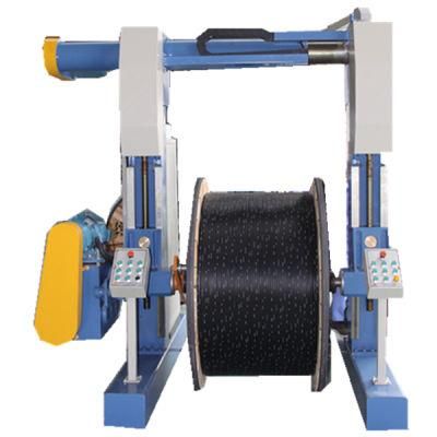 China Automatic Steel Tape Rope Flat Cooper Wire Cable Rewinding Winding Machine Line Price