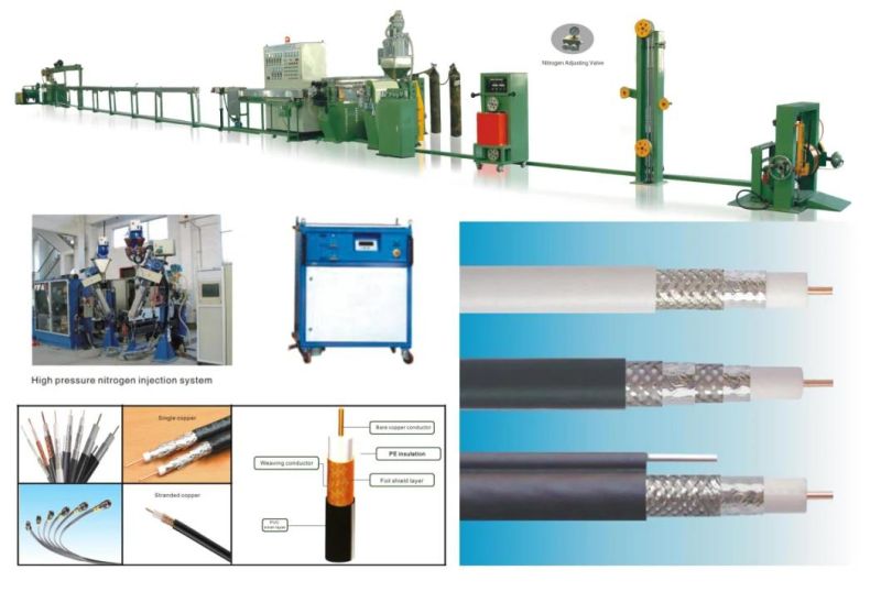 Physical Foaming Wire and Cable Extrusion Machine Cable Making Machine