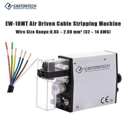 Eastontech EW-10MT Free Shipping Cost High Efficiency Pneumatic AWG32-14 Wire and Cable Stripping Machine Wire Stripper