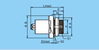 Qm B Series Meg Socket Push Pull Multi-Pin RJ45 M12 Connector Banana Plug Socket Terminal Connector