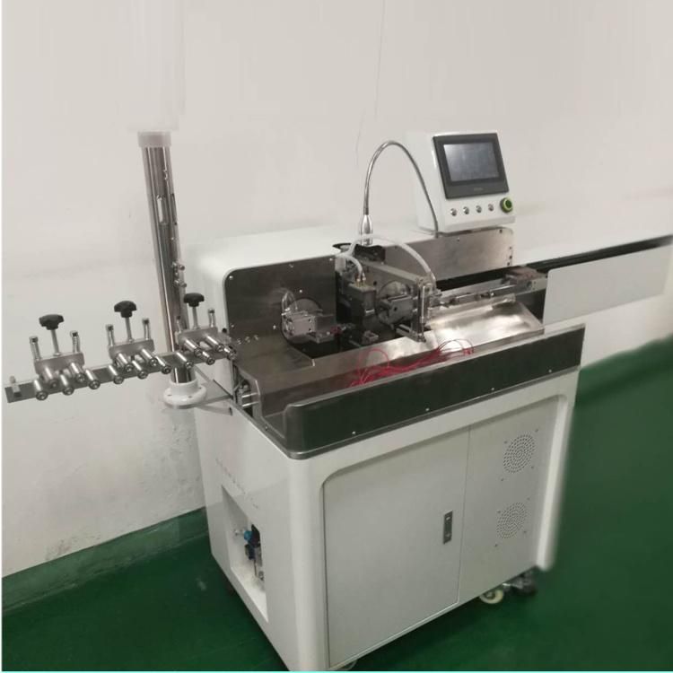 Sz01s Fully Automatic High Precision Double Head Wire Cutting Stripping Twisting Tinning Machine Ten Wires Cutting Stripping at Same Time