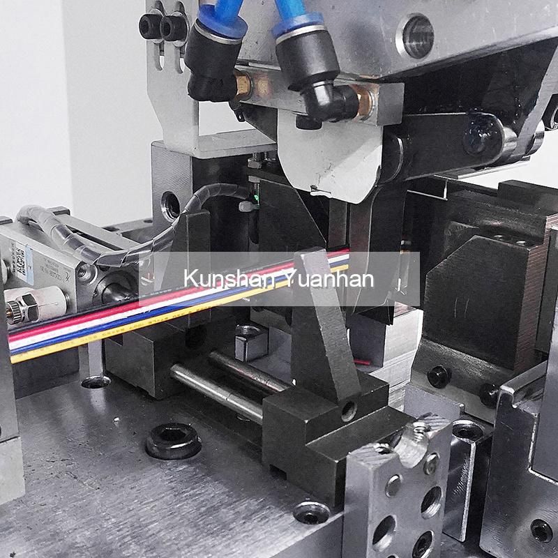 Multiple Single Conductor USB Rg Cable Cut Strip Machine