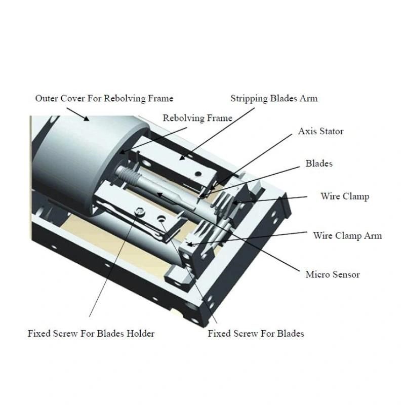 portable Automatic Coaxial Cable Stripping Machine Programmable Cable Stripping Machine