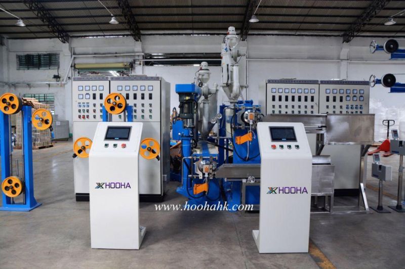 Wire and Cable Double Extrusion Machine Production Line Save Factory Space