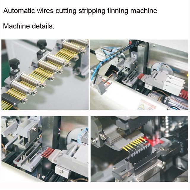 Auto 5-Wire Cutting Stripping Crimping Twisting Tinning Machine