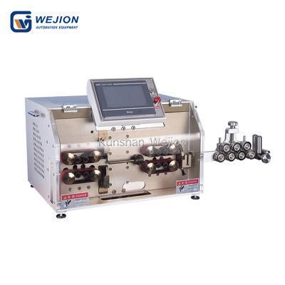 Full automatic multi core wire cable with jacket cutting&stripping machine with middle stripping device