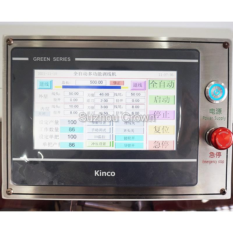 Wl-30z Automatic Cable Cutting and Stripping Machine for Multi Segment Wire Middle Stripping