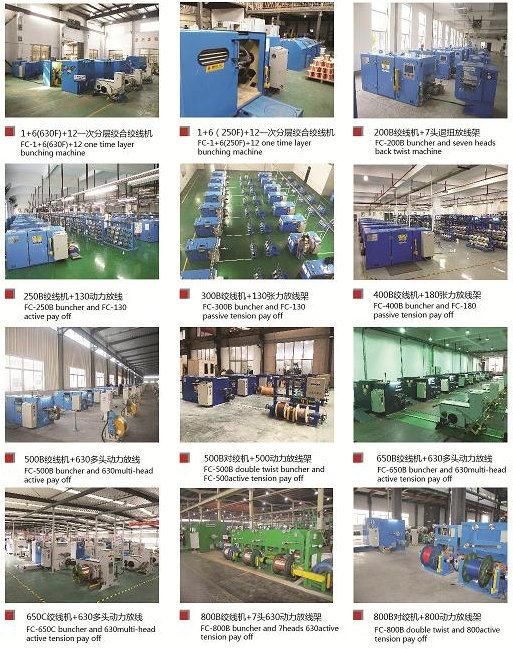 Frame Type Copper Wire Passive Pay off Machine with Wire Buncher Strander Bunching Stranding Machine