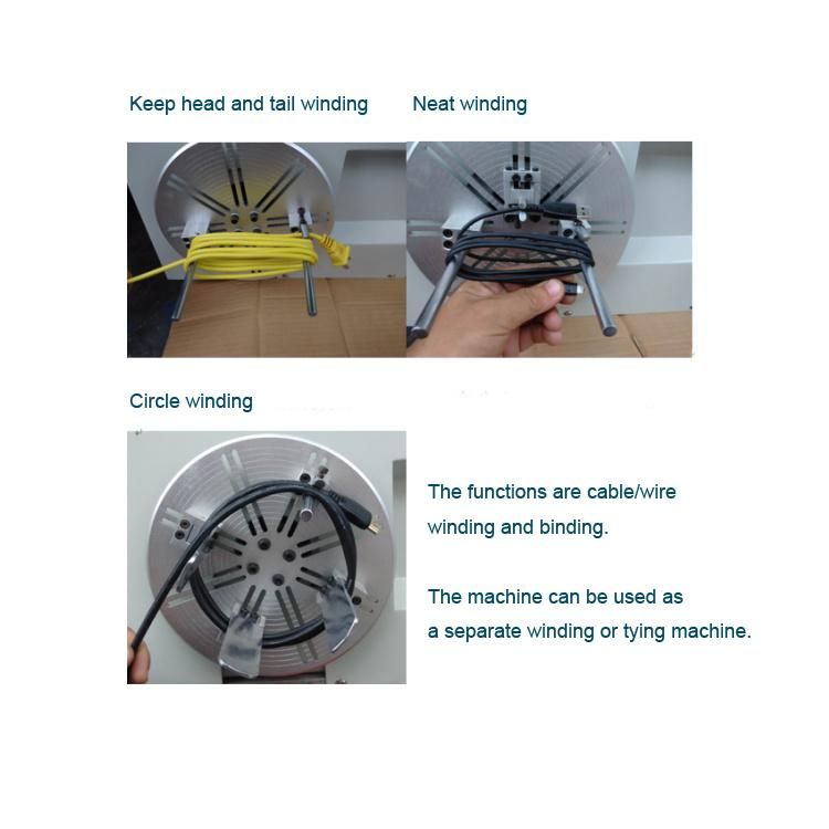 Video Semi Automatic Wire Twist Tie Machine Cable Coil Winding and Binding Machine