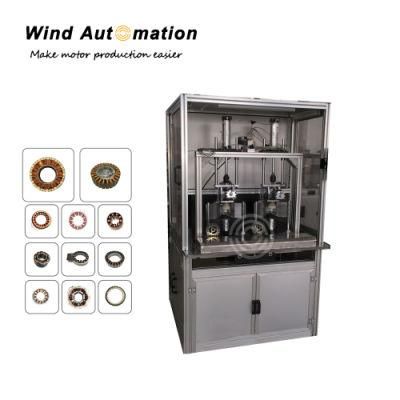 Two Working Station Brushless Motor Inslot Needle Winder Coil Winding Machine