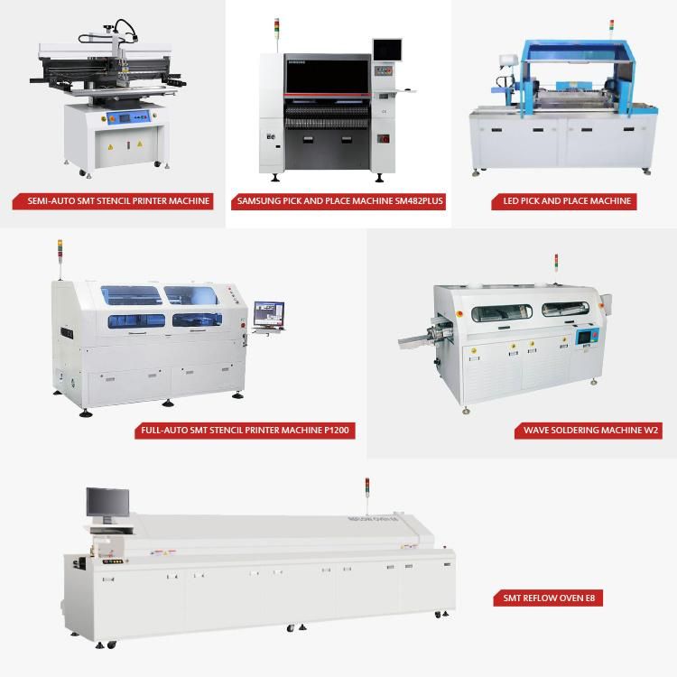 Automatic SMT LED Lead Free PCB Reflow Soldering Oven with 8 Heating Zones
