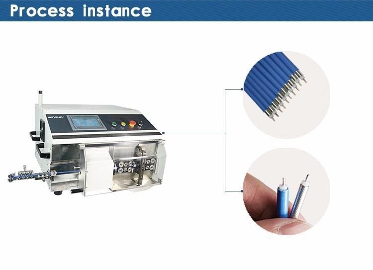 Wire Stripper / Semi-Flexible Cable Processing in Base Station Antenna Industry; Wire Cutting and Stripping Machine Wg-9600
