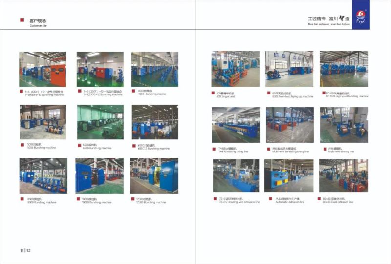 Touch Screen Control China Best Buncher Bunching Machine Fuchuan Machinery Double Twister Winding Twisting Machine
