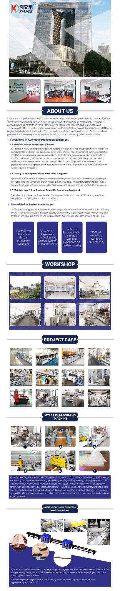 Automatic Joint Bar Processing Machine for Busbar Trunking System