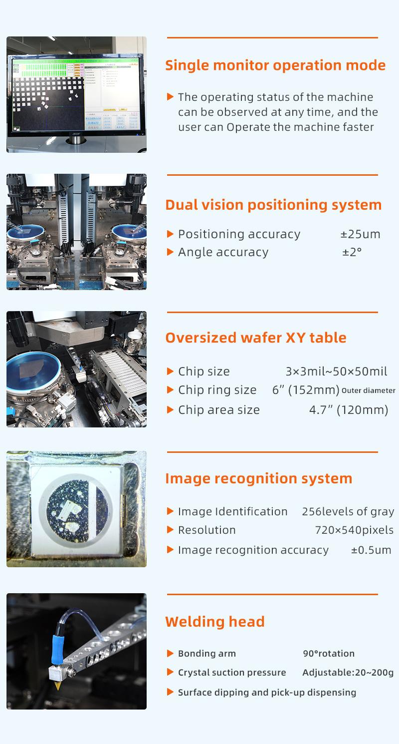 SMT Dispensing Glue Die Bonding Digital Tube Surface Mount SMD LED COB Automatic Die Bonder