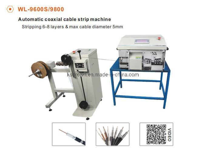Fully Automatic RF Rg Coaxial Cable Cutting and Stripping Machine
