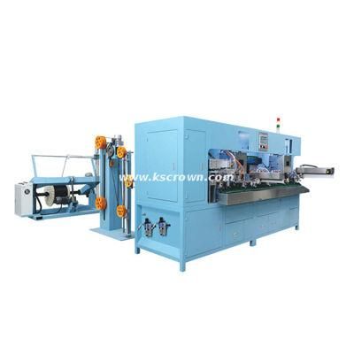Full Automatic 2 Pin Plug Inserting Crimipng Machine Power Cord Line Cable Cutting Stripping and Euro Plug Crimping Machine