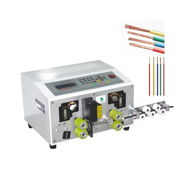 Factory Price Double Wire Cutting and Striping Machine