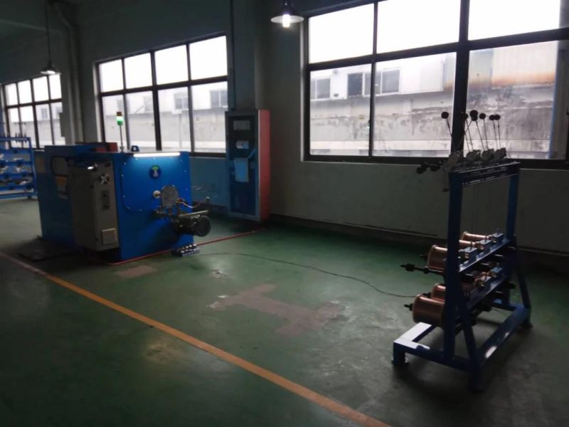 High Speed Double Twist Winding Cutting Extrusion Bunching 0.05-2.5sq mm Wire 500p Bobbin Twisting PLC Control Computer Type Machine