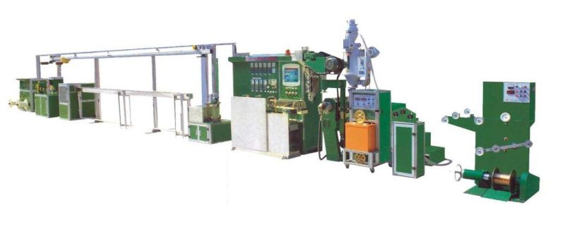 Chemical Foaming / Foam-Skin Cable Extrusion Line for Wire and Cable