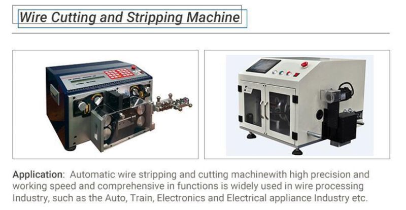 Powerful Computerized Automatic Wire Cable Cutting and Stripping Machine for Big Cable Cut & Strip