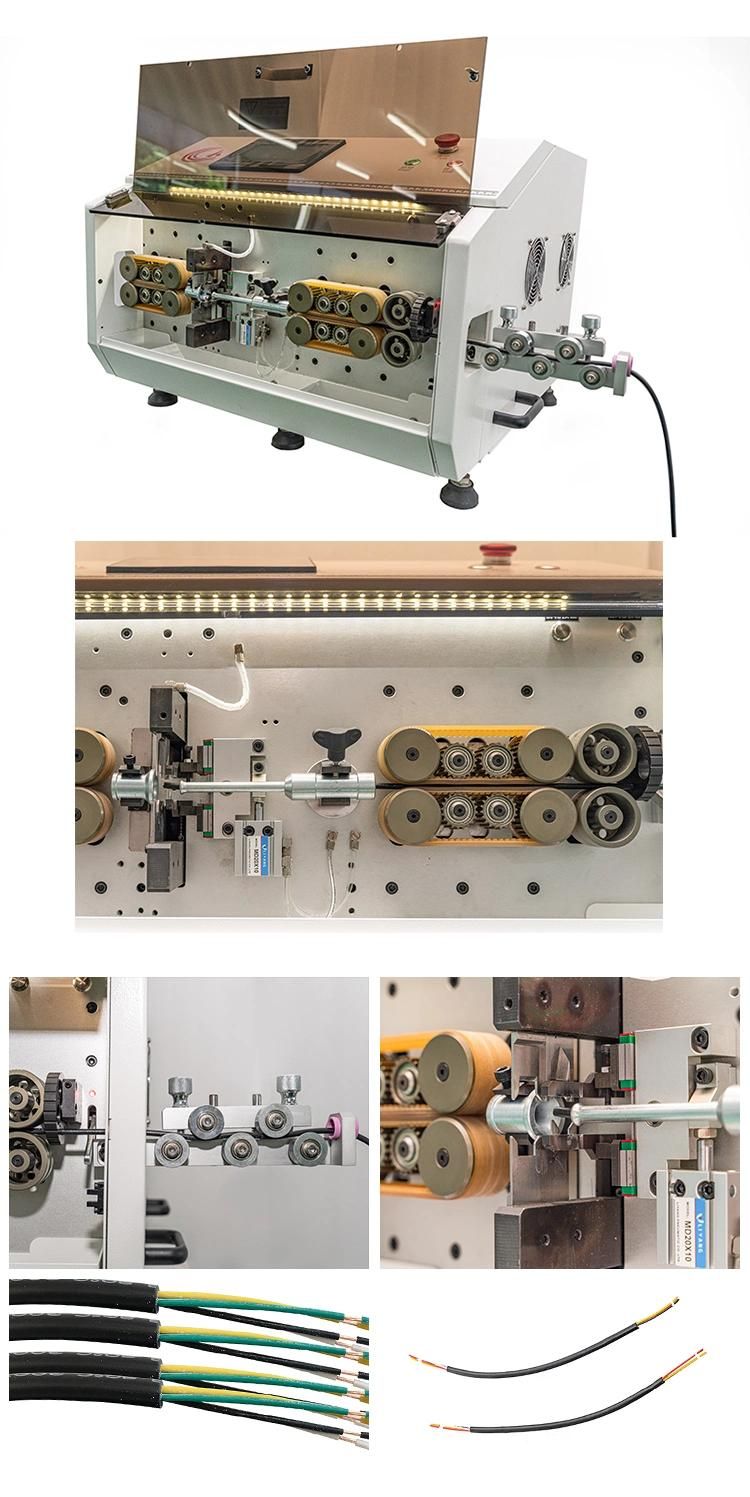 Hc-608K1 Automatic Sheath Multi Core Cable Wire Cutting Stripping Machine