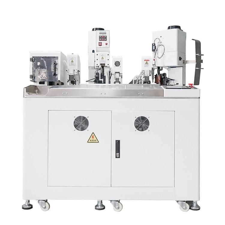 Wl-D710 Fully Automatic Single Side Wire Crimping Shrink Tube Insrtion and Heating Shrinking Machine