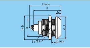 Qm K Series Zgg Socket Circular Push Pull Glue-Dispenser RJ45 M12 Connector Banana Plug Socket Terminal Connector