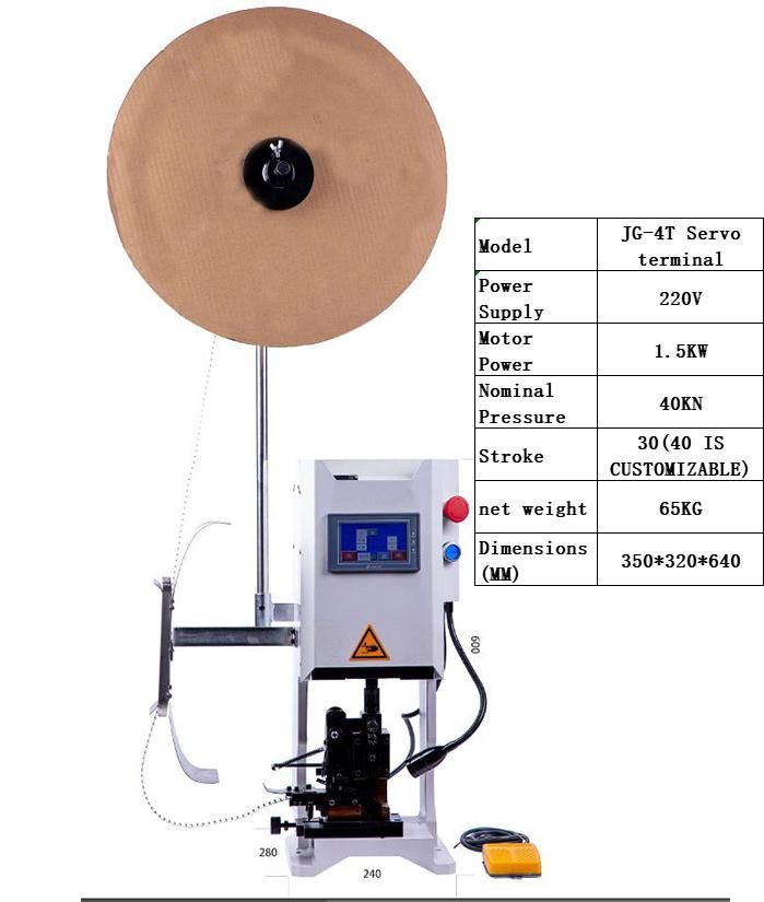 Jg-Sf4.0 High Quality Servo Terminal Crimping Machine