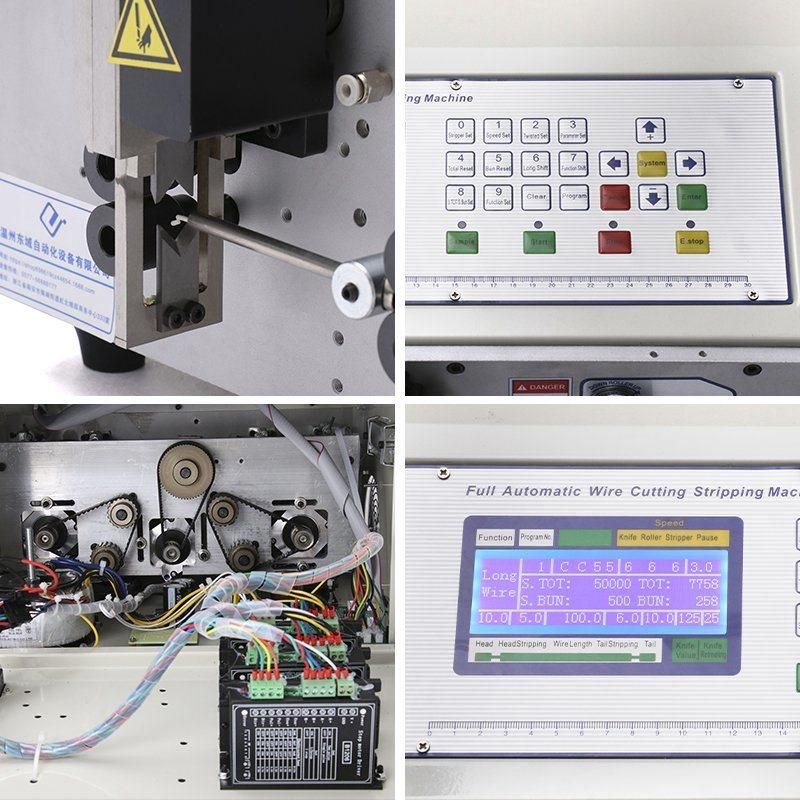 Automatic Wire Cutting and Stripping Machine Computerized Cutting and Stripping Machine for Cable