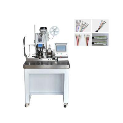 Fully Automatic Multicore Sheath Cable Wire Stripping and Crimping Machine