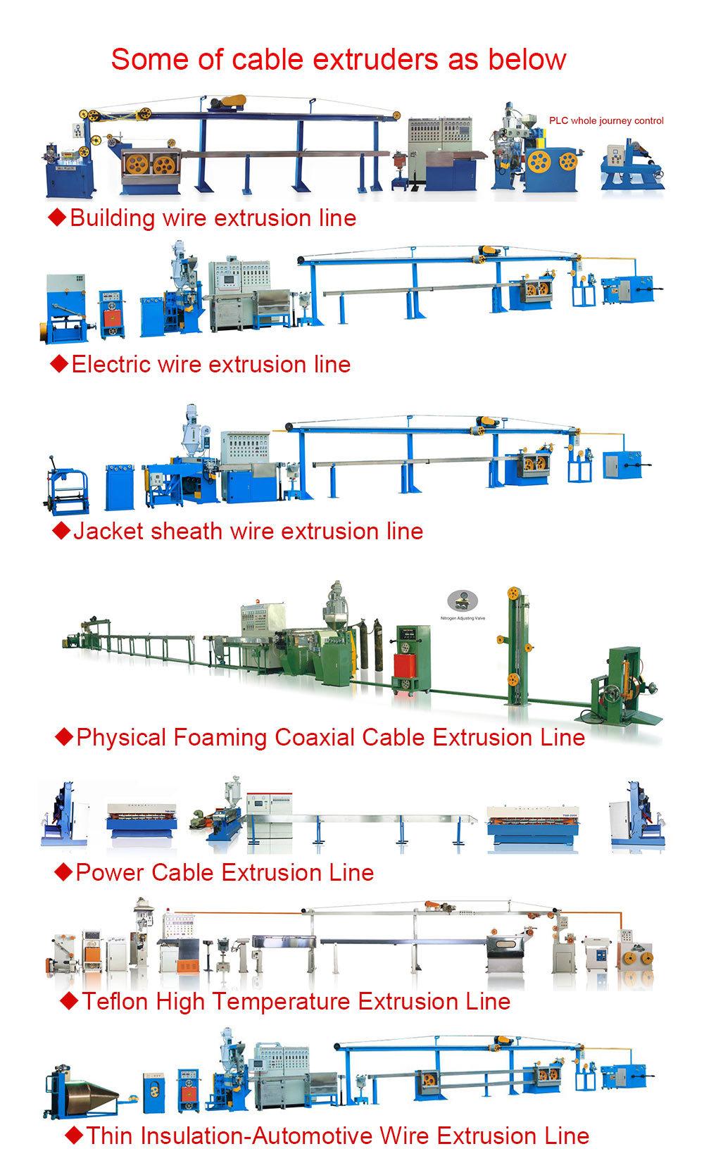 High Quality and Double Color Wire and Cable Extrusion Machine